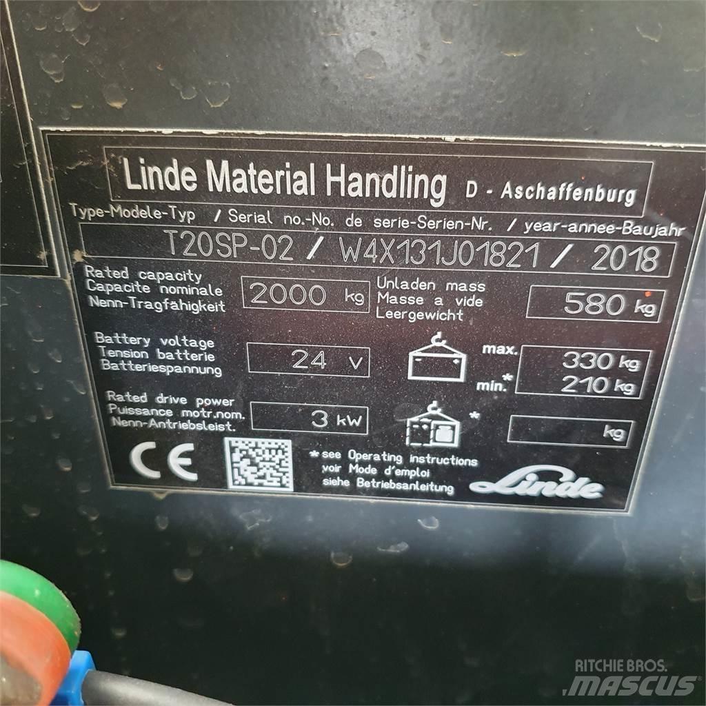 Linde T20SP kurz Low lifter