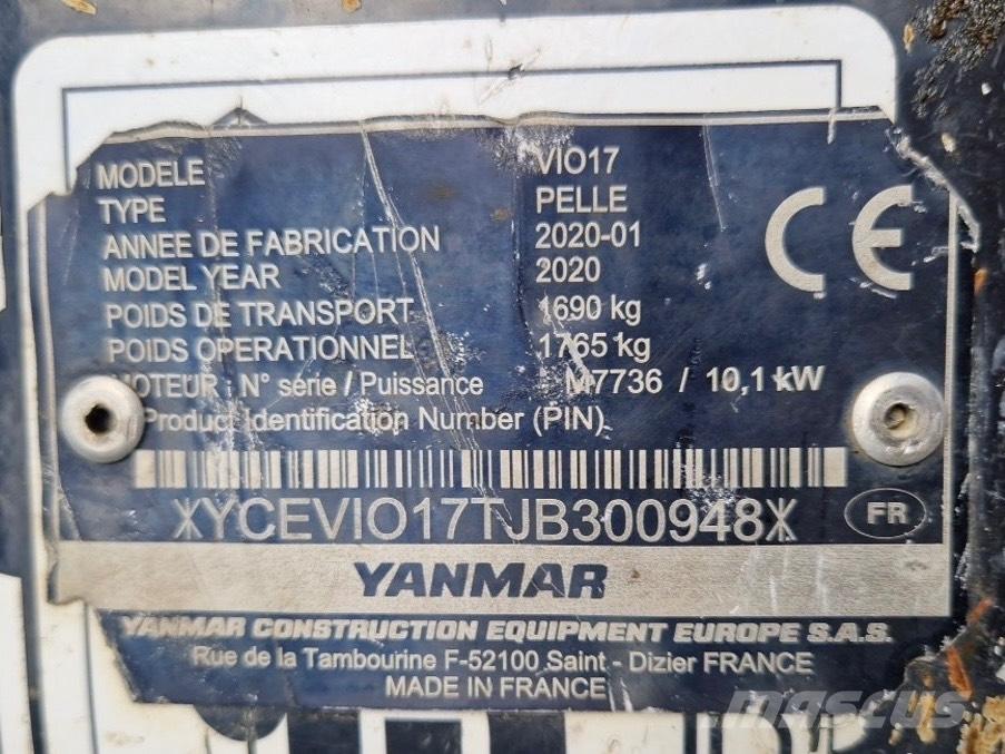 Yanmar Vio 17 Mini excavators < 7t (Mini diggers)