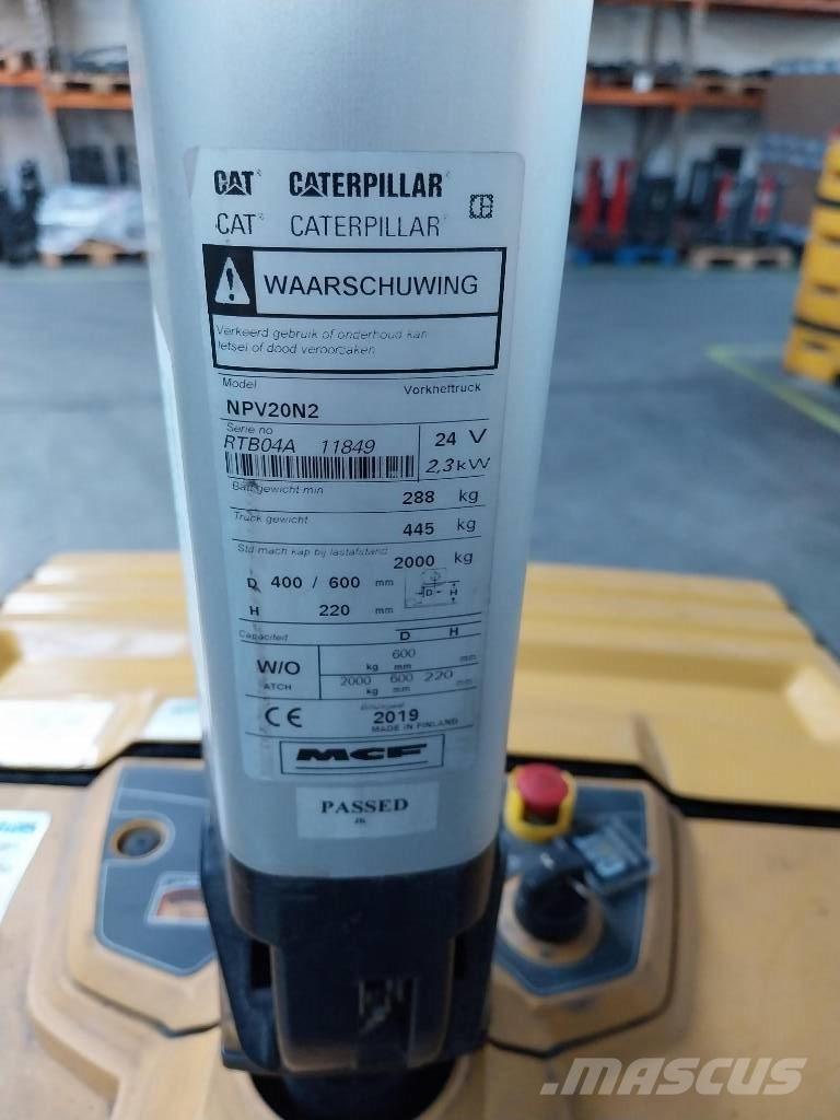 CAT NPV 20 N2 Low lifter with platform