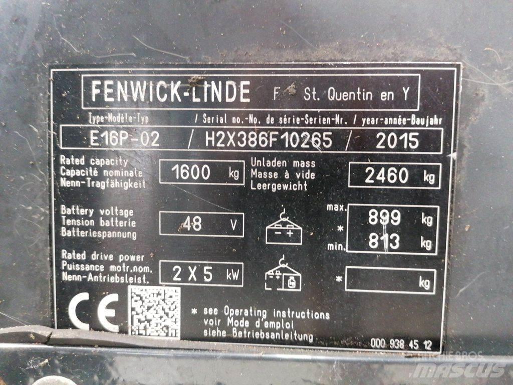 Linde E16P-02 Electric forklift trucks