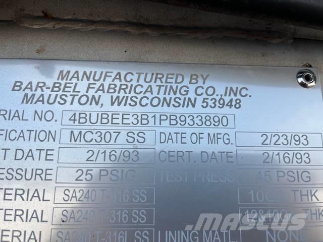  Bar-Bel Non-Code DC Tanker trailers