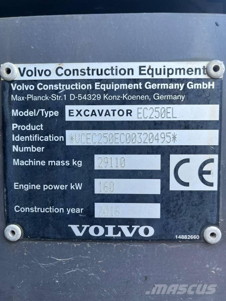 Volvo EC 250 E Crawler excavators