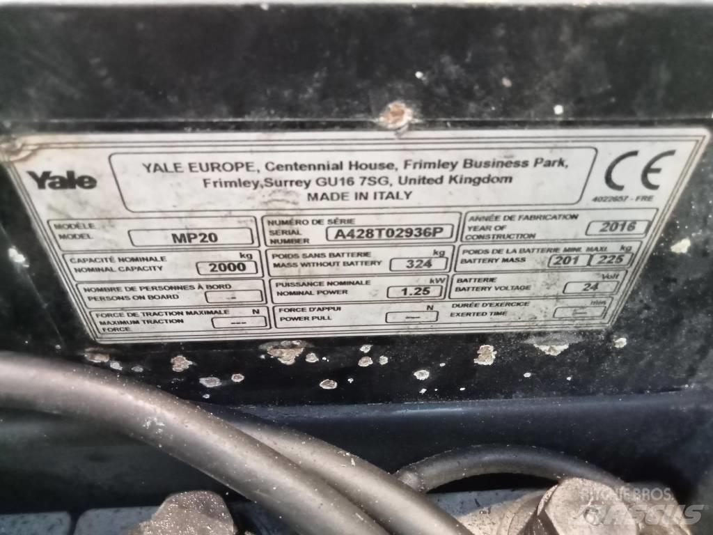 Yale MP20AC Low lifter