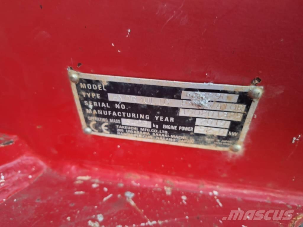 Takeuchi TB 290 Midi excavators  7t - 12t