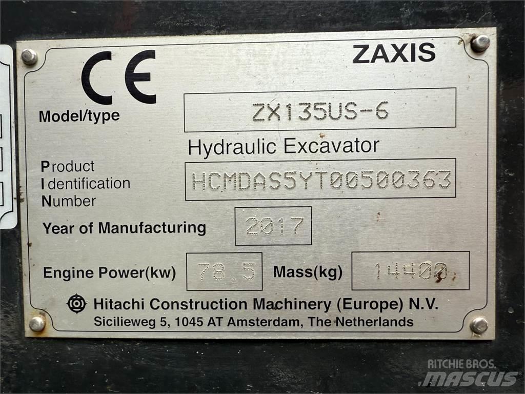 Hitachi ZX135US-6 Crawler excavators