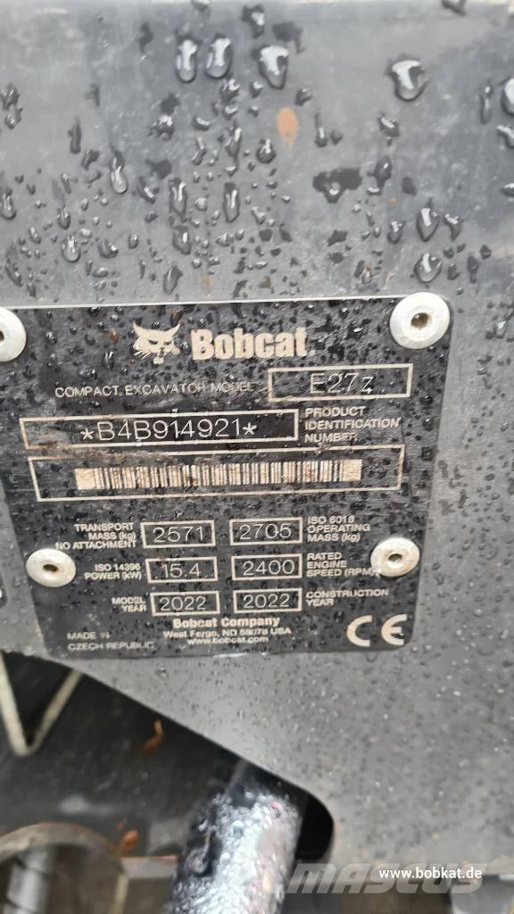 Bobcat E 27z Mini excavators < 7t (Mini diggers)