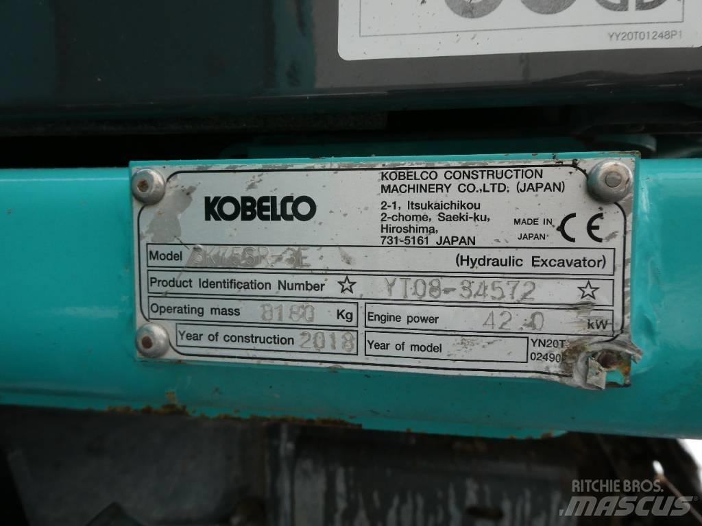 Kobelco SK 75 SR-3E Midi excavators  7t - 12t