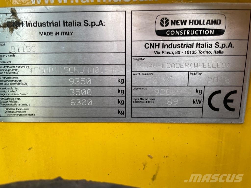 New Holland B115C Backhoe loaders
