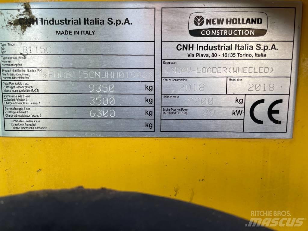 New Holland B115C Backhoe loaders