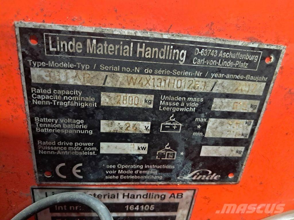 Linde T30 Low lifter