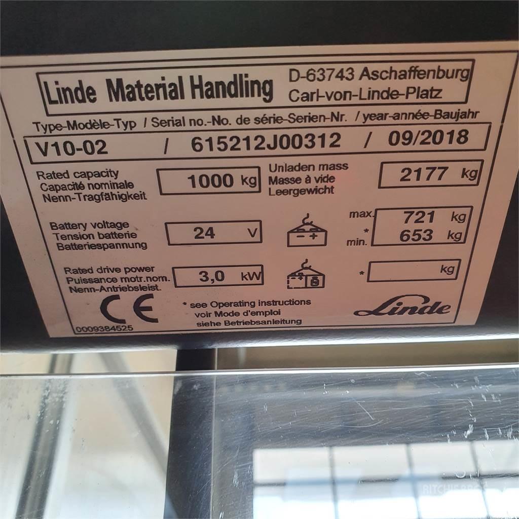 Linde V10 Medium lift order picker