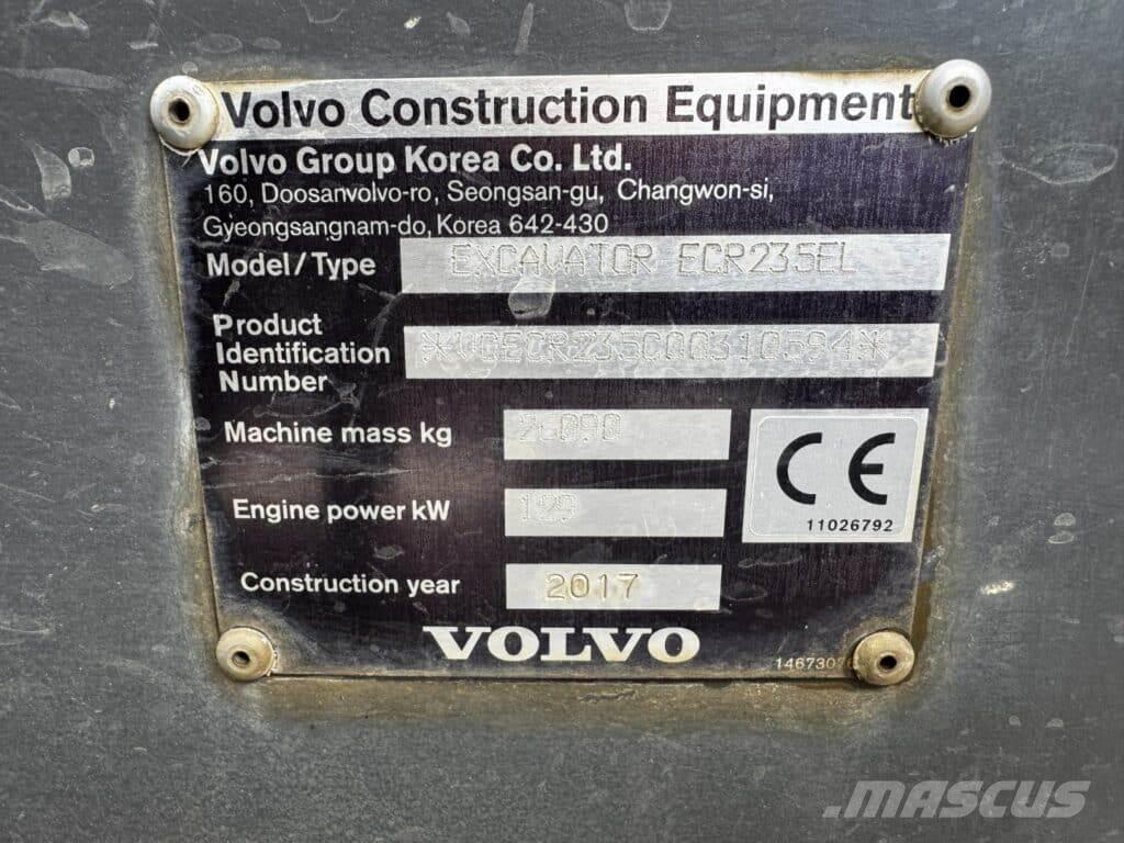 Volvo ECR235EL Crawler excavators