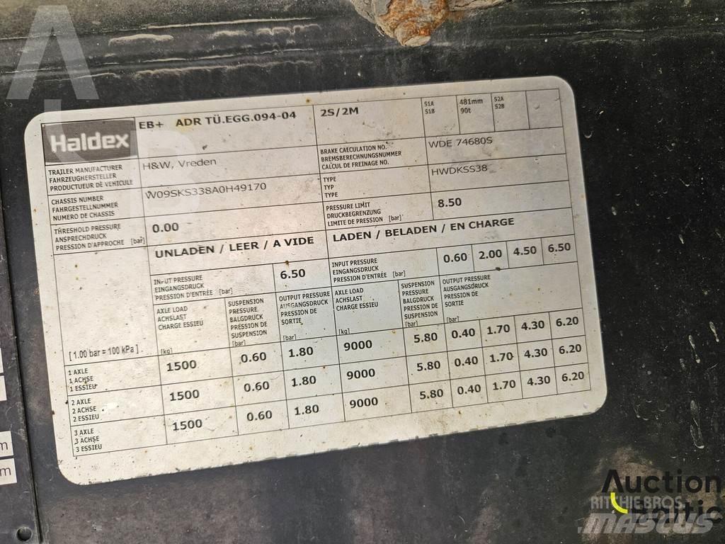 H&W HWDKSS 38 Curtainsider semi-trailers