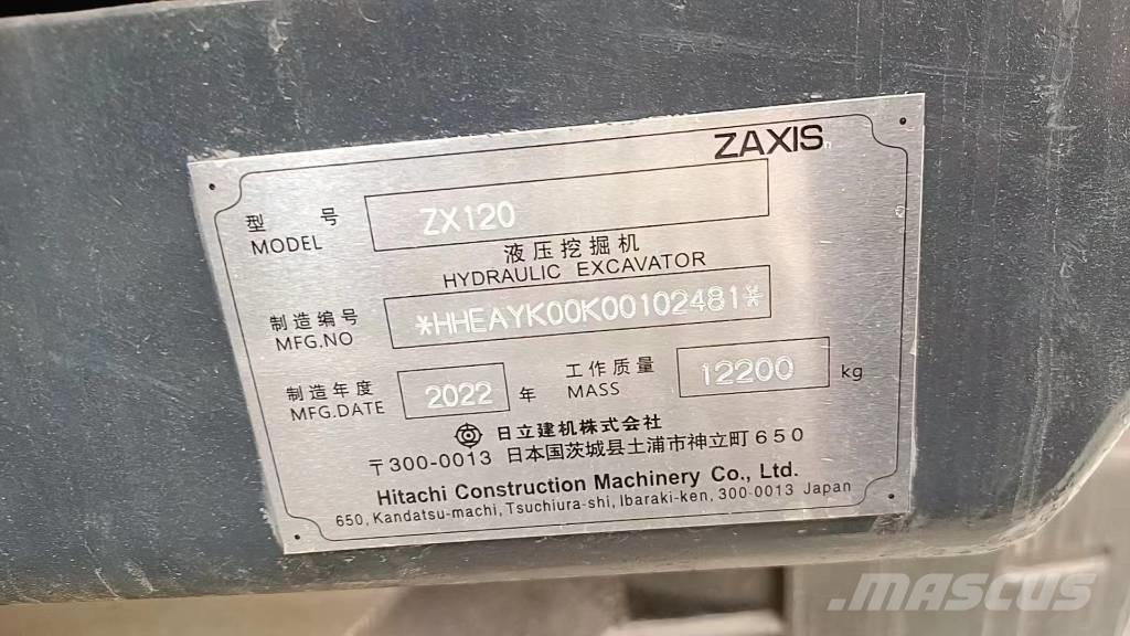 Hitachi ZX 120-6 Mini excavators < 7t (Mini diggers)