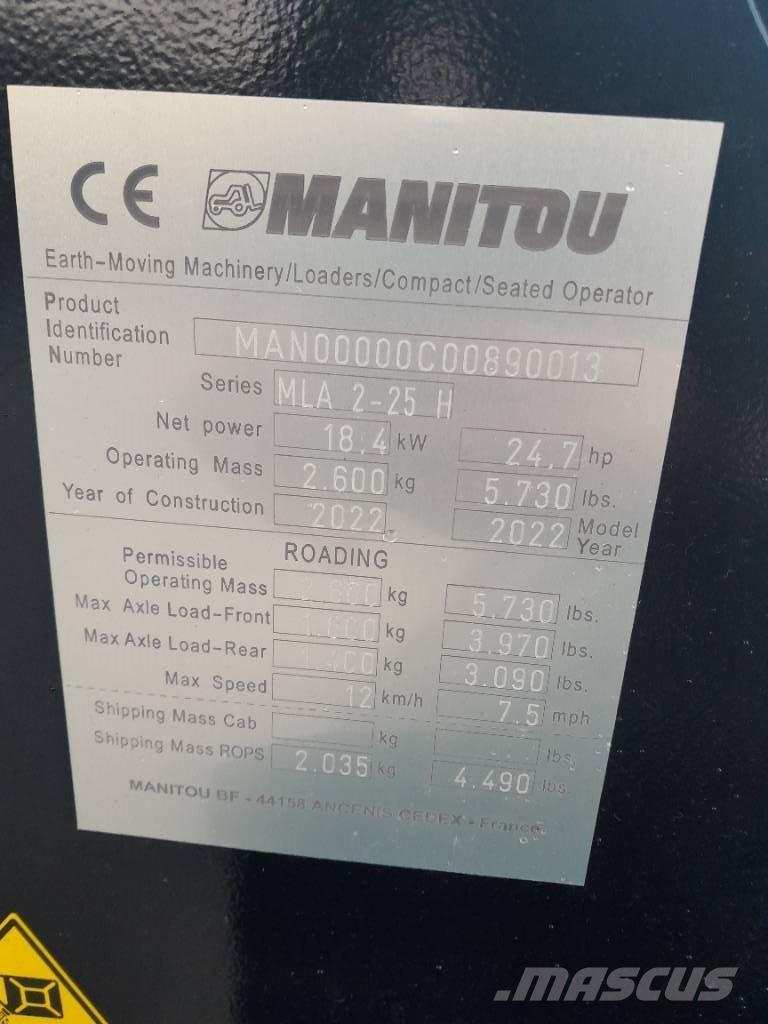 Manitou MLA 2-25 Multi purpose loaders