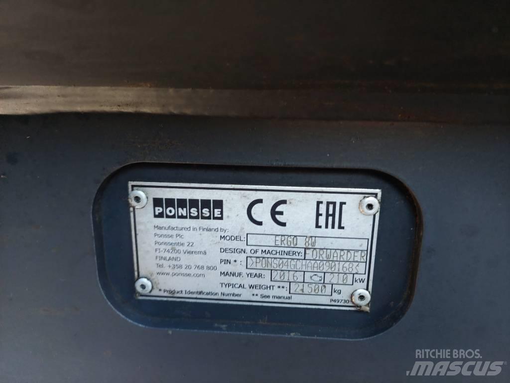 Ponsse Ergo 8W Harvesters
