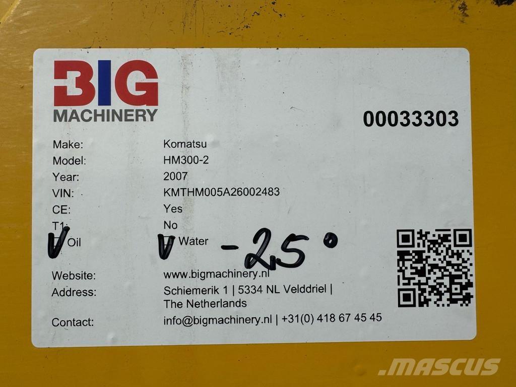 Komatsu HM300-2 Articulated Dump Trucks (ADTs)