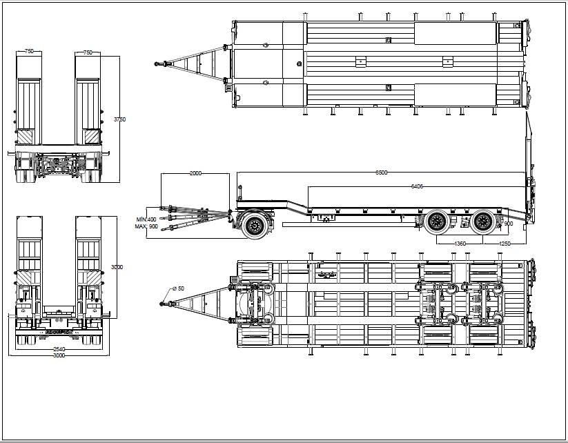  Scorpion SCR3 Low loader-semi-trailers