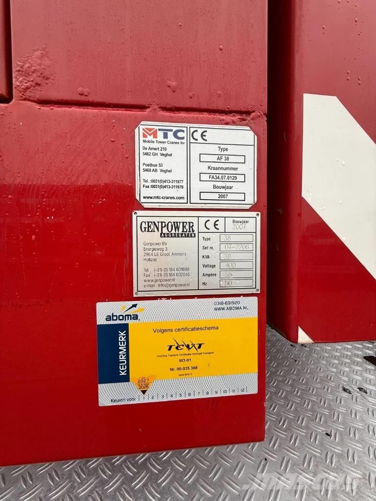 Faun AF 38 Tower cranes