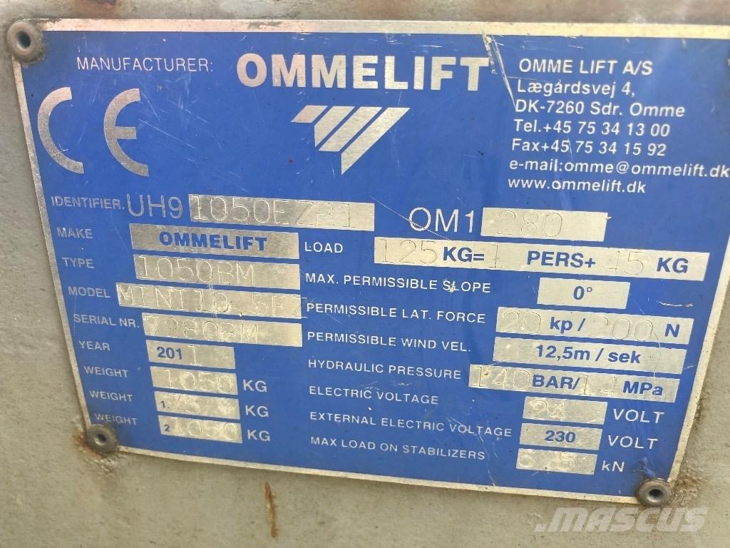 Omme lift Mini 10 Trailer mounted aerial platforms