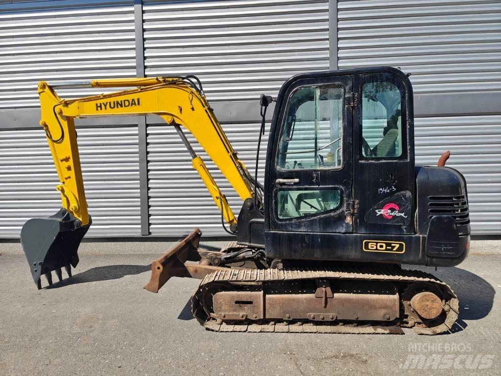 Hyundai R 60-7 Mini excavators < 7t (Mini diggers)
