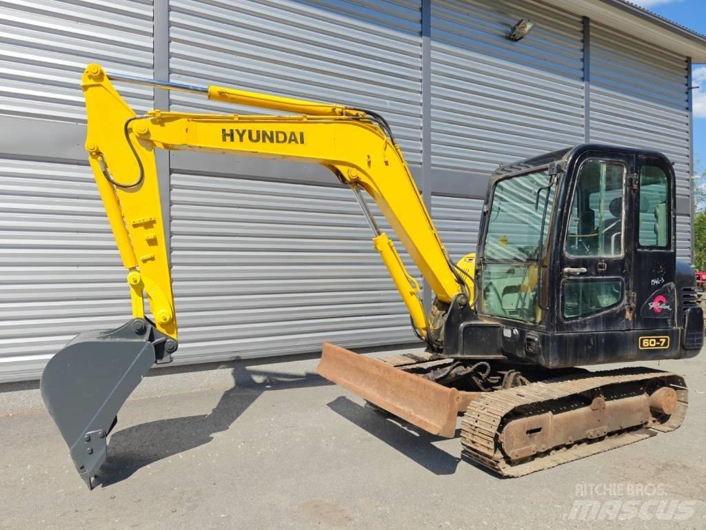 Hyundai R 60-7 Mini excavators < 7t (Mini diggers)