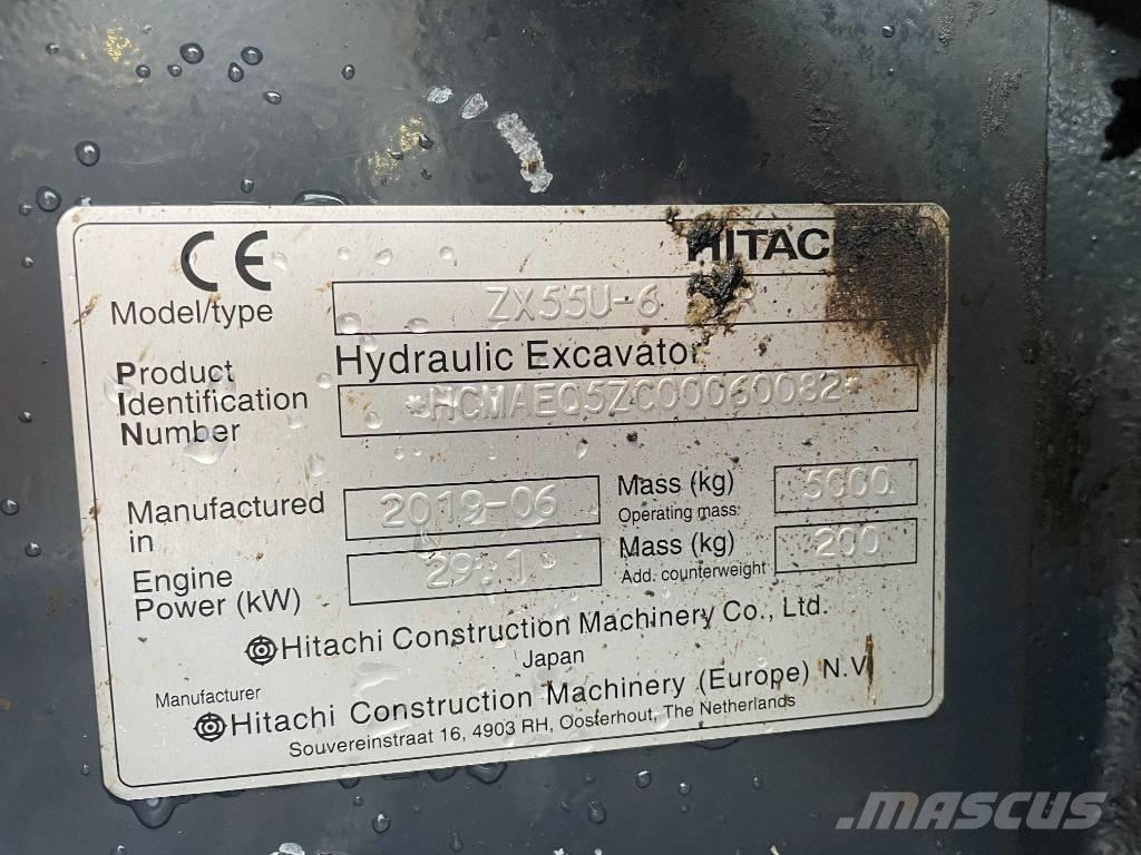 Hitachi ZX 55 U-6 Mini excavators < 7t (Mini diggers)