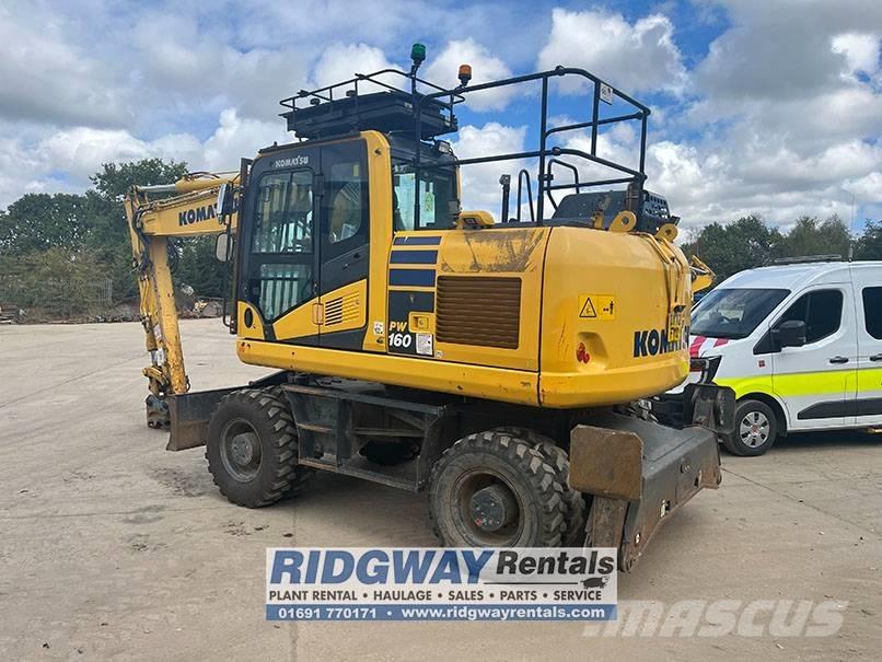 Komatsu PW 160 Wheeled excavators