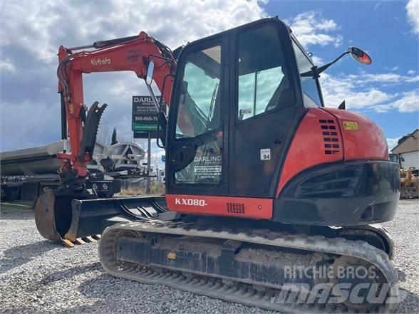 Kubota KX080-4 Crawler excavators