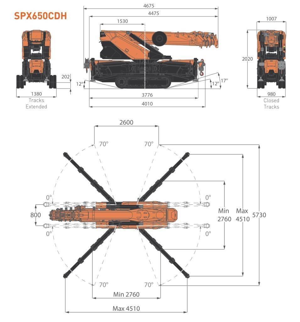 Jekko SPX650CDH Mini cranes