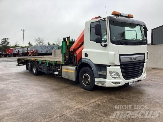 DAF CF 290 Beavertail Flatbed / winch trucks