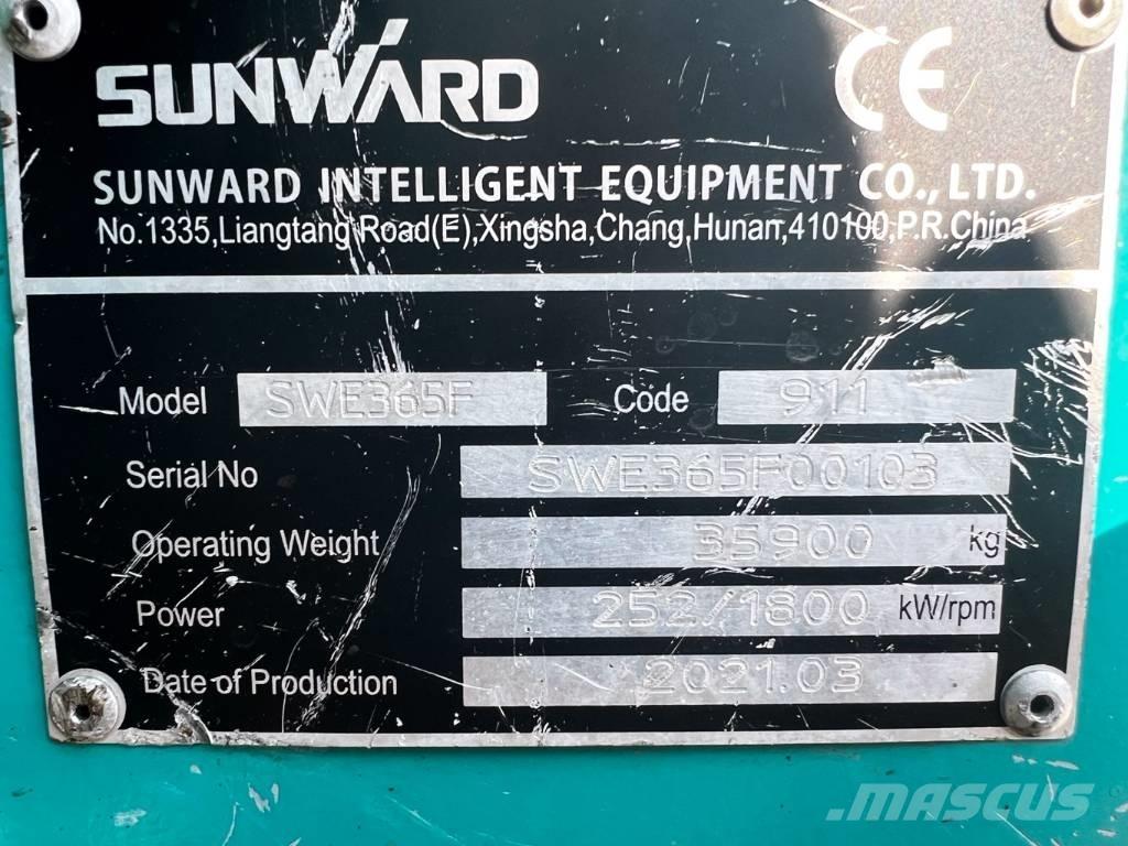 Sunward 365f Crawler excavators