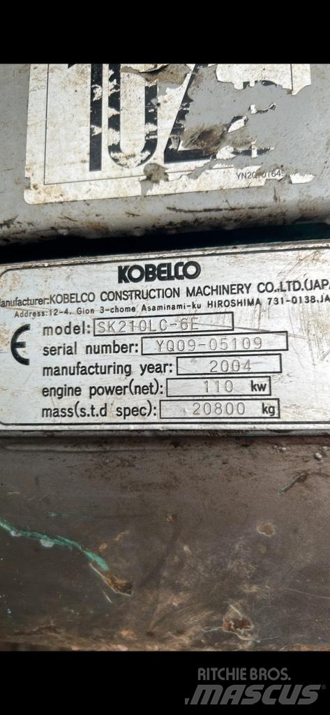 Kobelco SK210 lc Crawler excavators