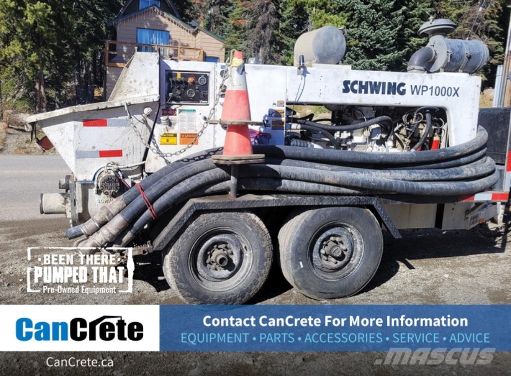 Schwing WP1000x (#1102) Concrete pump trucks