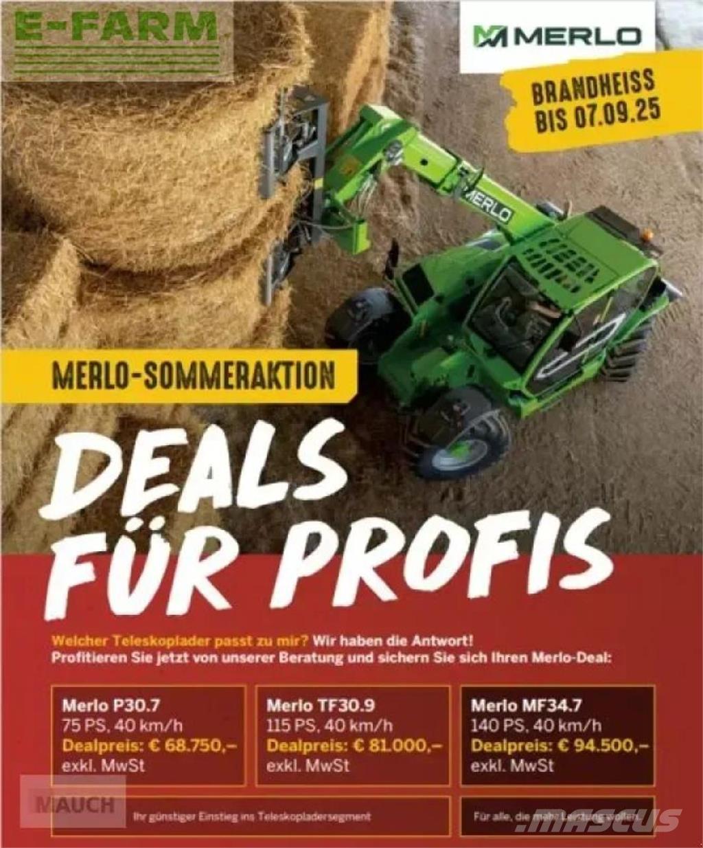 Merlo sommeraktion Telehandlers for agriculture