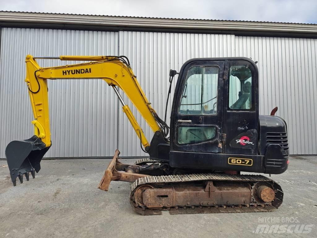 Hyundai R 60-7 Mini excavators < 7t (Mini diggers)