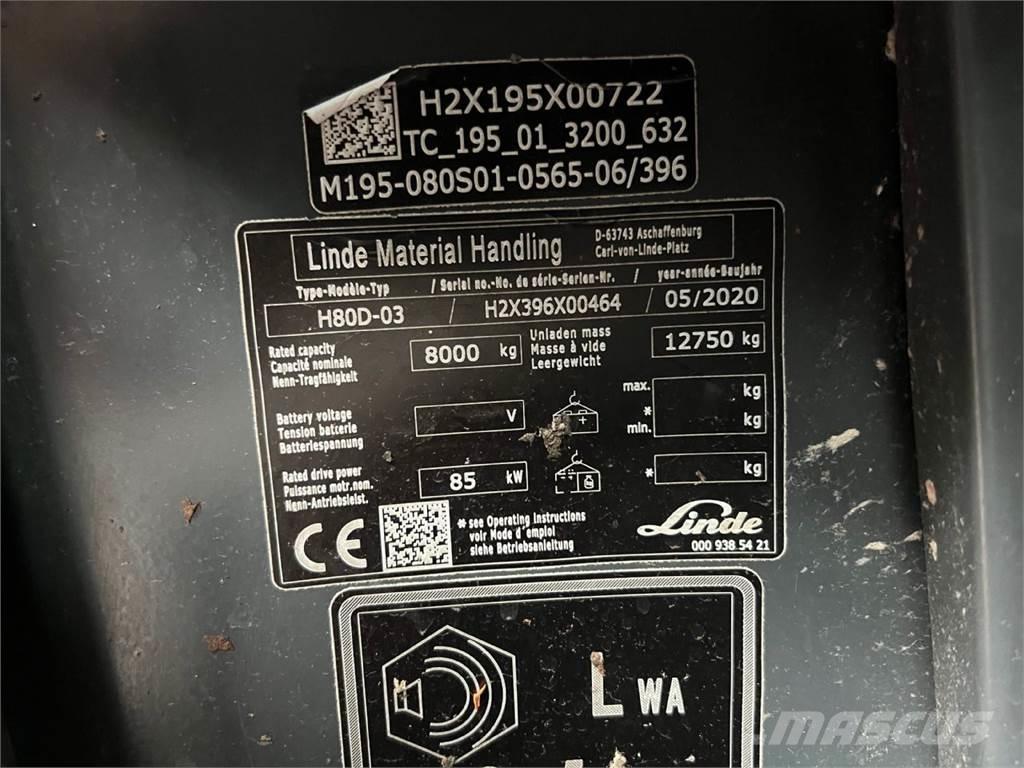 Linde H80D-03 Diesel trucks