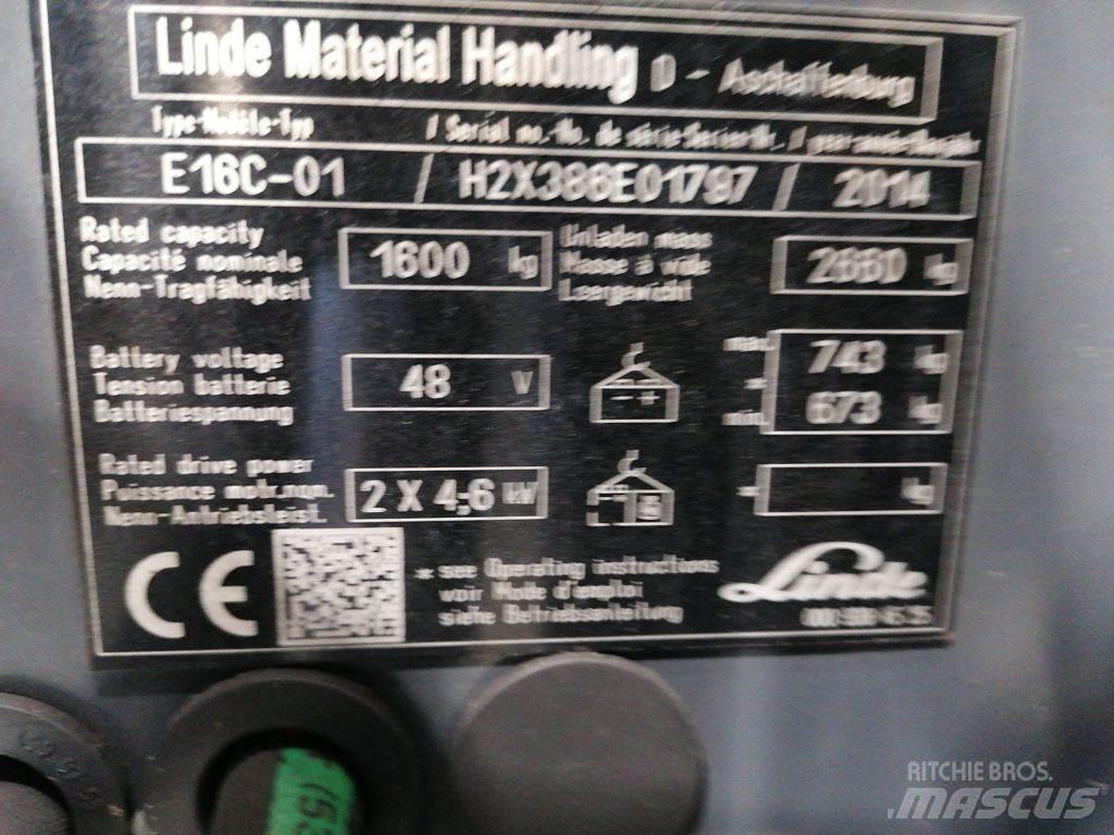 Linde E16C-01 Electric forklift trucks