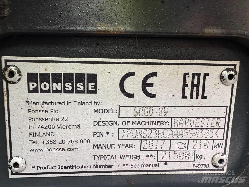Ponsse Ergo 8W Harvesters