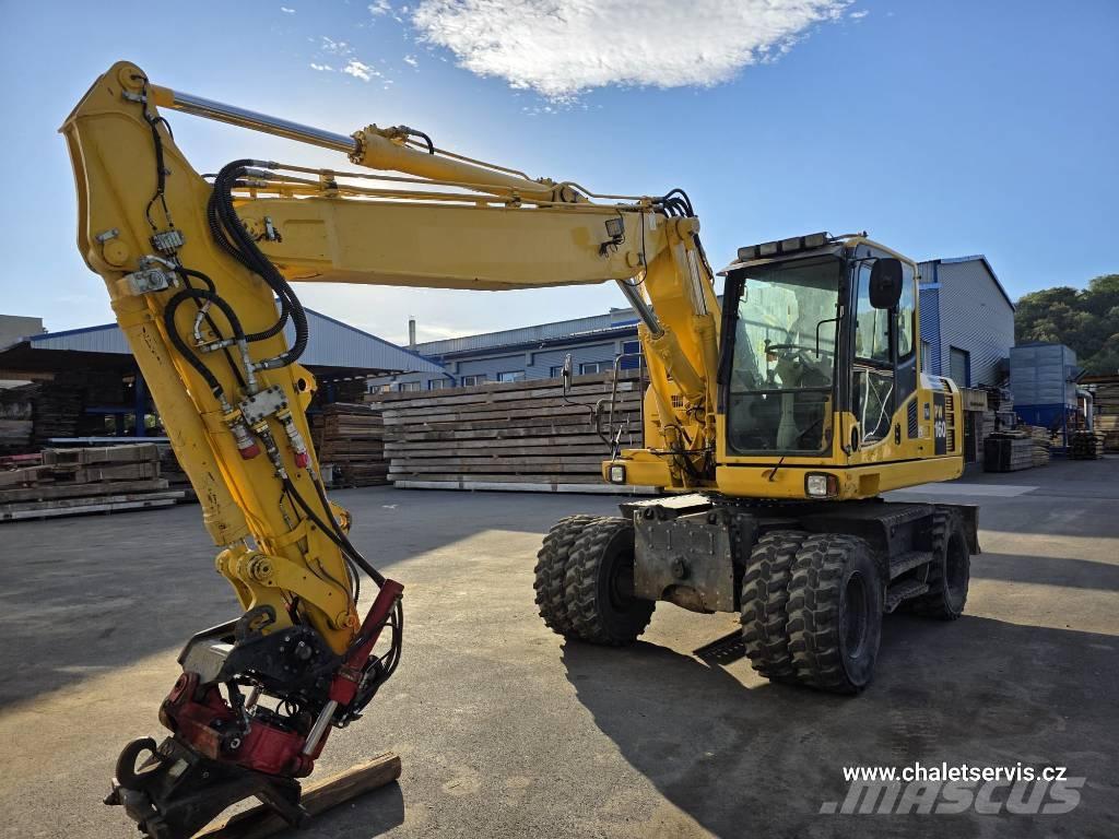 Komatsu PW 160 Wheeled excavators