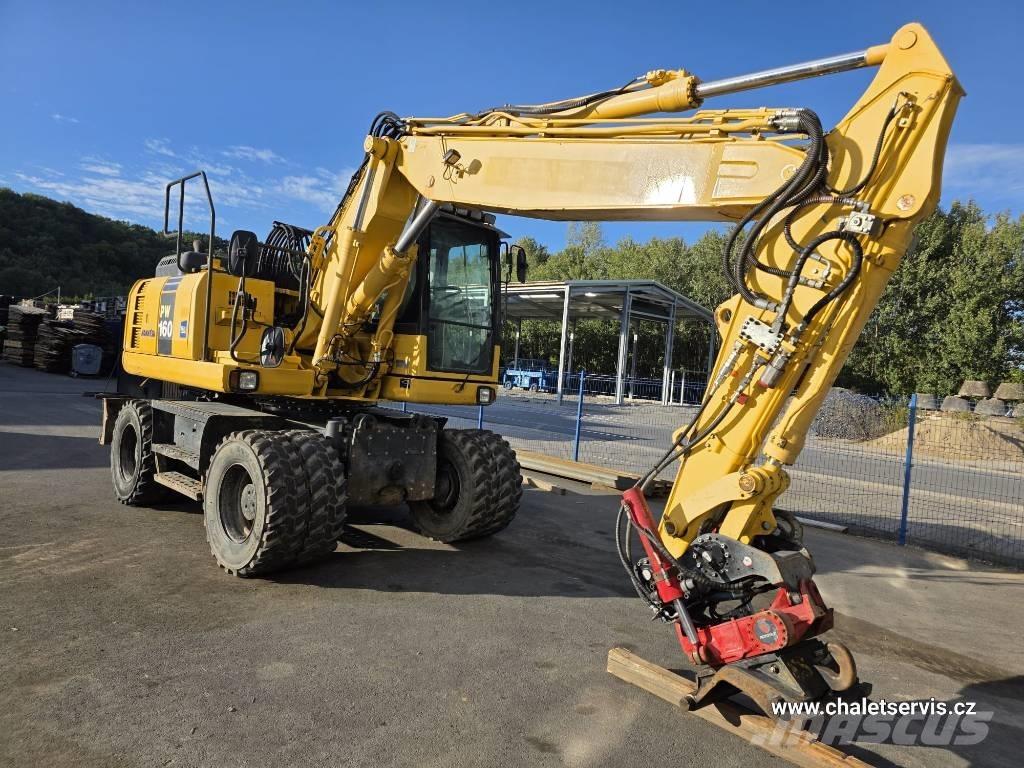 Komatsu PW 160 Wheeled excavators