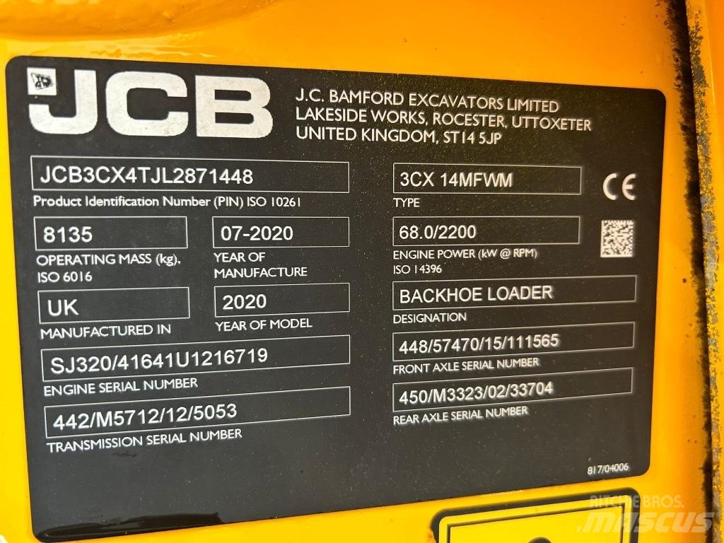 JCB 3CX Air Con Backhoe loaders