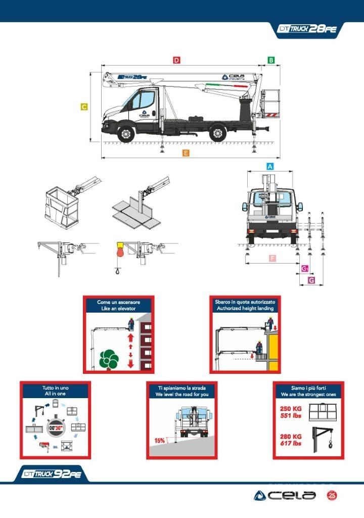 Cela DT 28 truck FE Truck & Van mounted aerial platforms