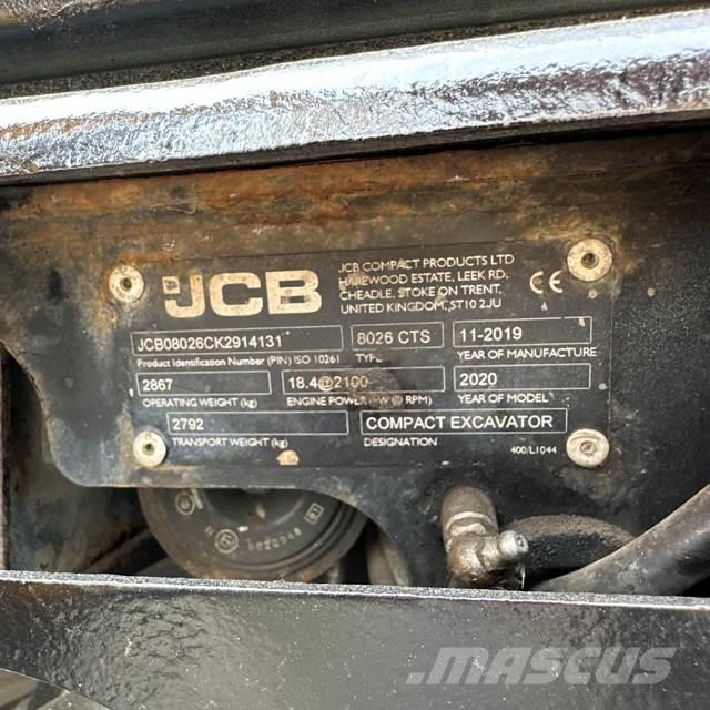JCB 8026 Mini excavators < 7t (Mini diggers)