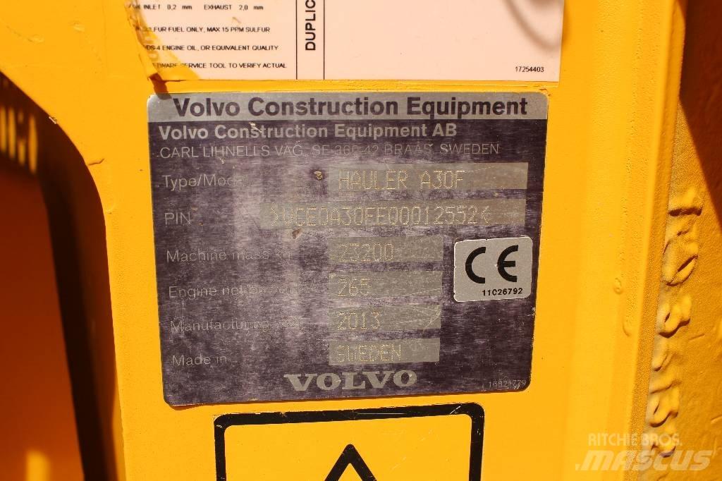 Volvo A 30 F Articulated Dump Trucks (ADTs)