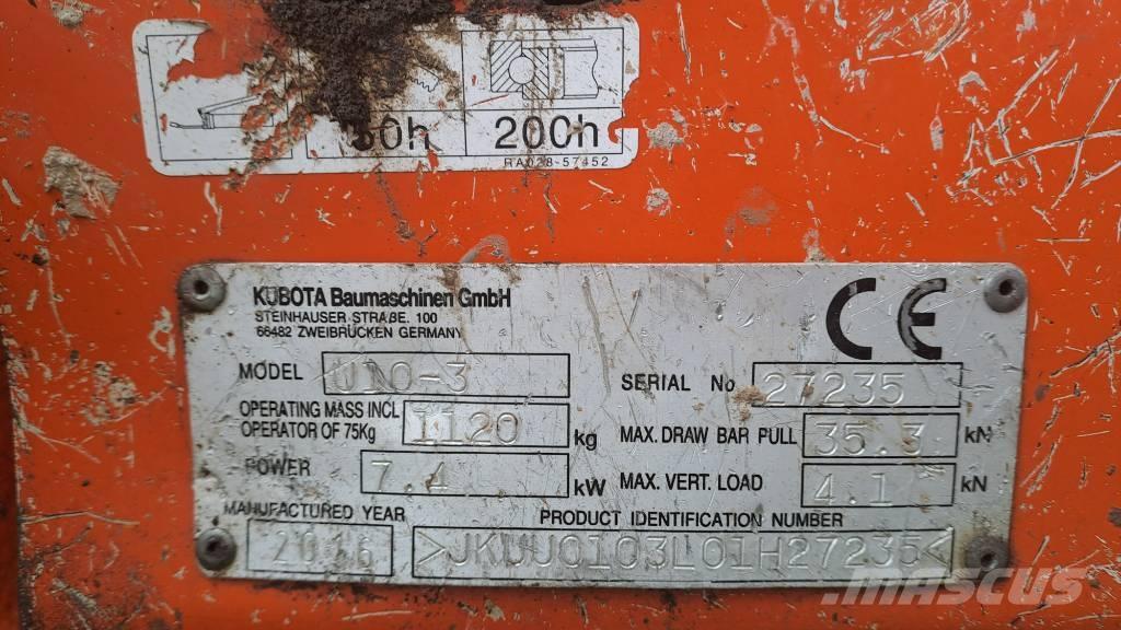 Kubota U 10-3 Mini excavators < 7t (Mini diggers)