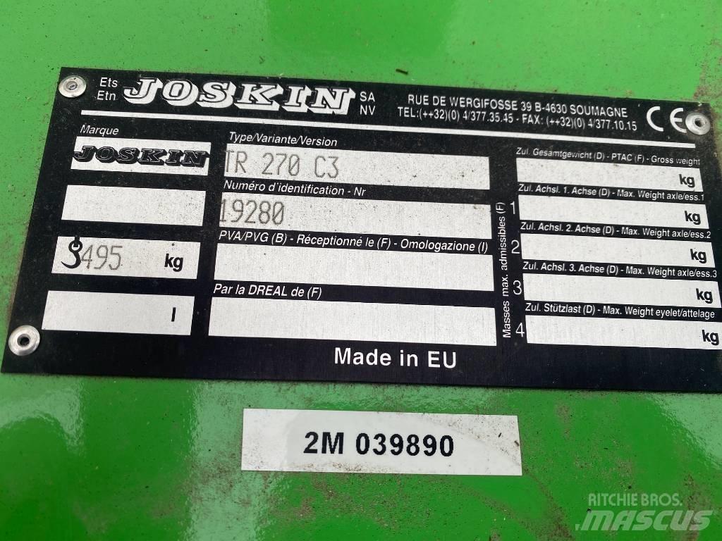 Joskin TR 270 C3 Pasture mowers and toppers
