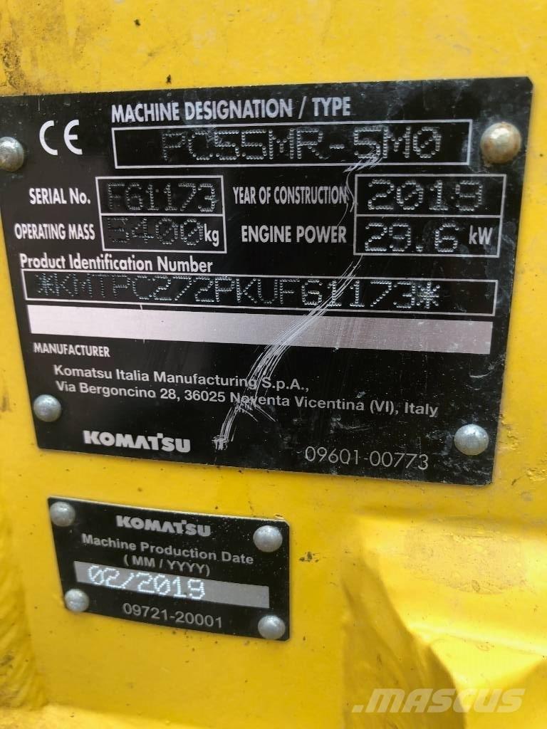 Komatsu PC55MR- 5MO Mini excavators < 7t (Mini diggers)