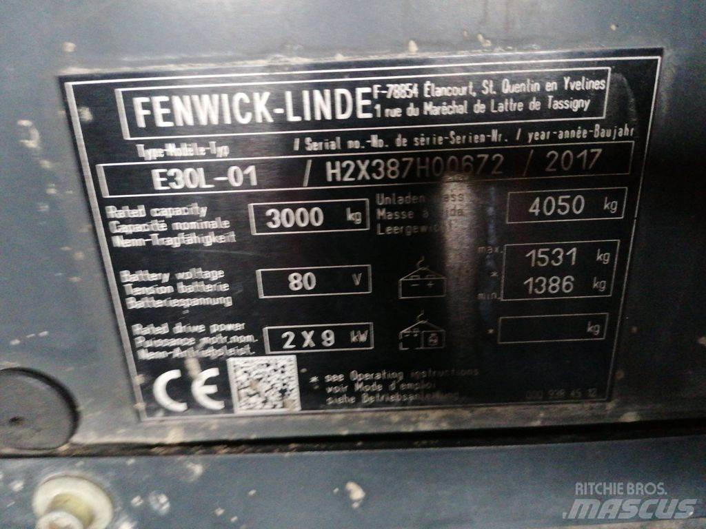 Linde E30L-01 Electric forklift trucks