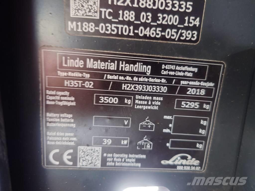 Linde H35T/393-02 LPG trucks